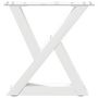 Voir la diapositive 5 : VIDAXL Pieds de table basse 2 pcs blanc 30x(30-31,3) cm acier