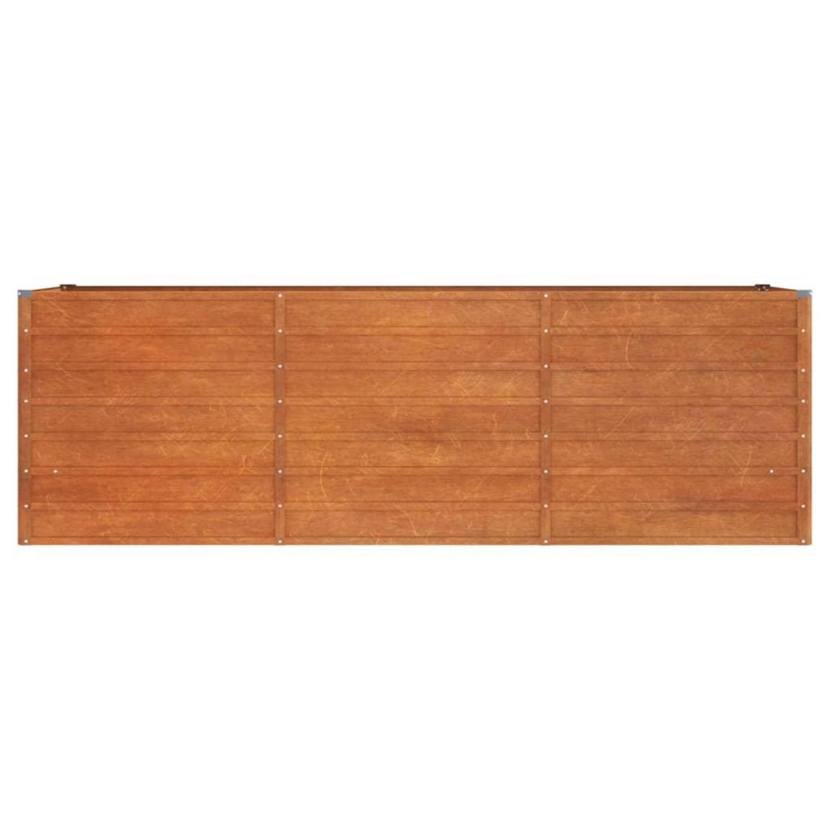 VIDAXL Lit sureleve de jardin rouille 240x80x77 cm acier corten