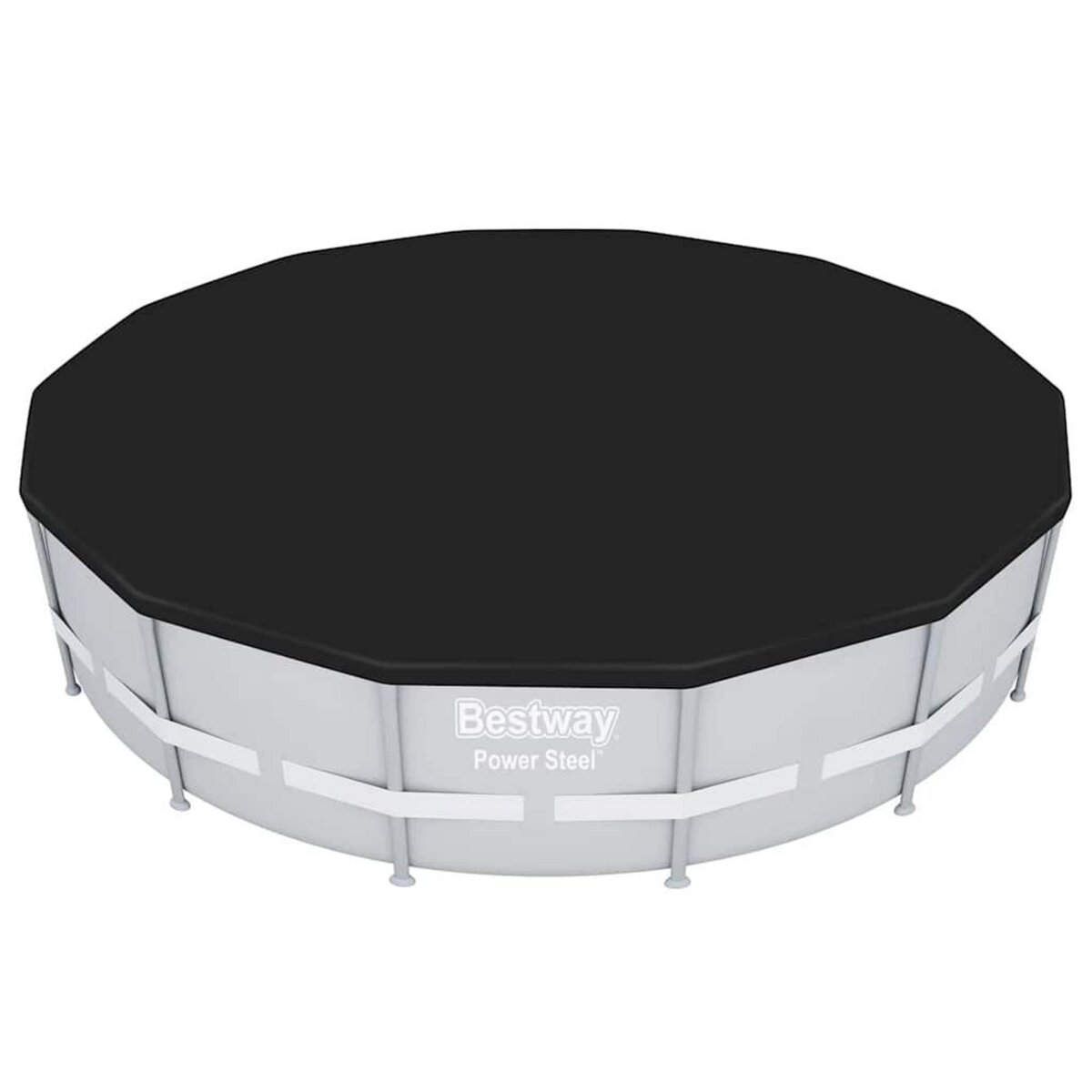 BESTWAY Bâche de protection 4 saisons pour piscine acier Hydrium ronde Ø 3,66 m