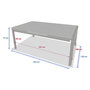 Voir la diapositive 4 : HESPERIDE Table de jardin extensible en aluminium et acacia 12 places PARADIZE - Noyer et graphite