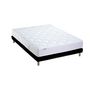 Voir la diapositive 3 : Ensemble literie matelas ressorts ensachés 20cm + sommier tapissier noir 140x190 cm ASTRE