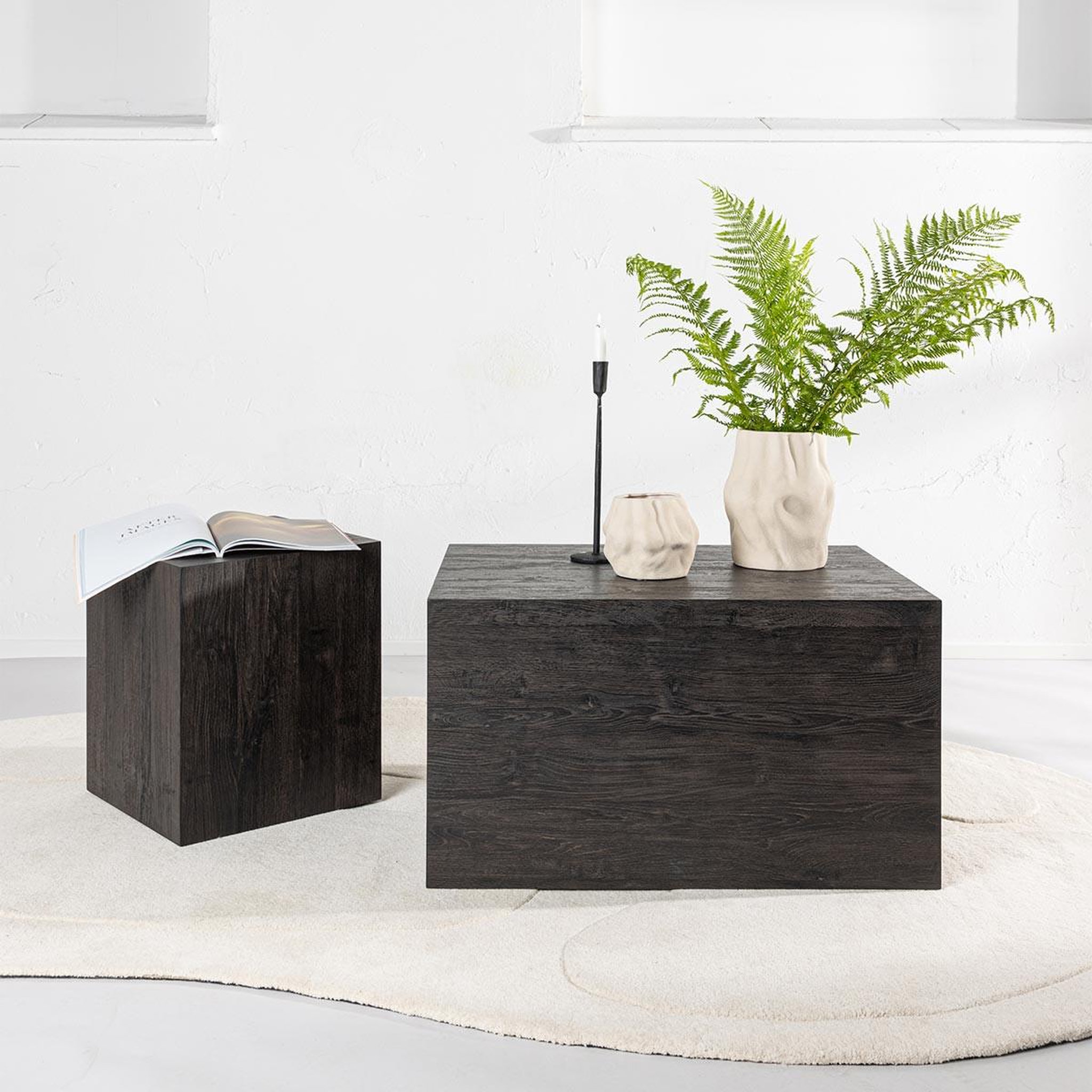 Voir la diapositive 5 : Paris Prix Table d'appoint  york  45cm marron foncé