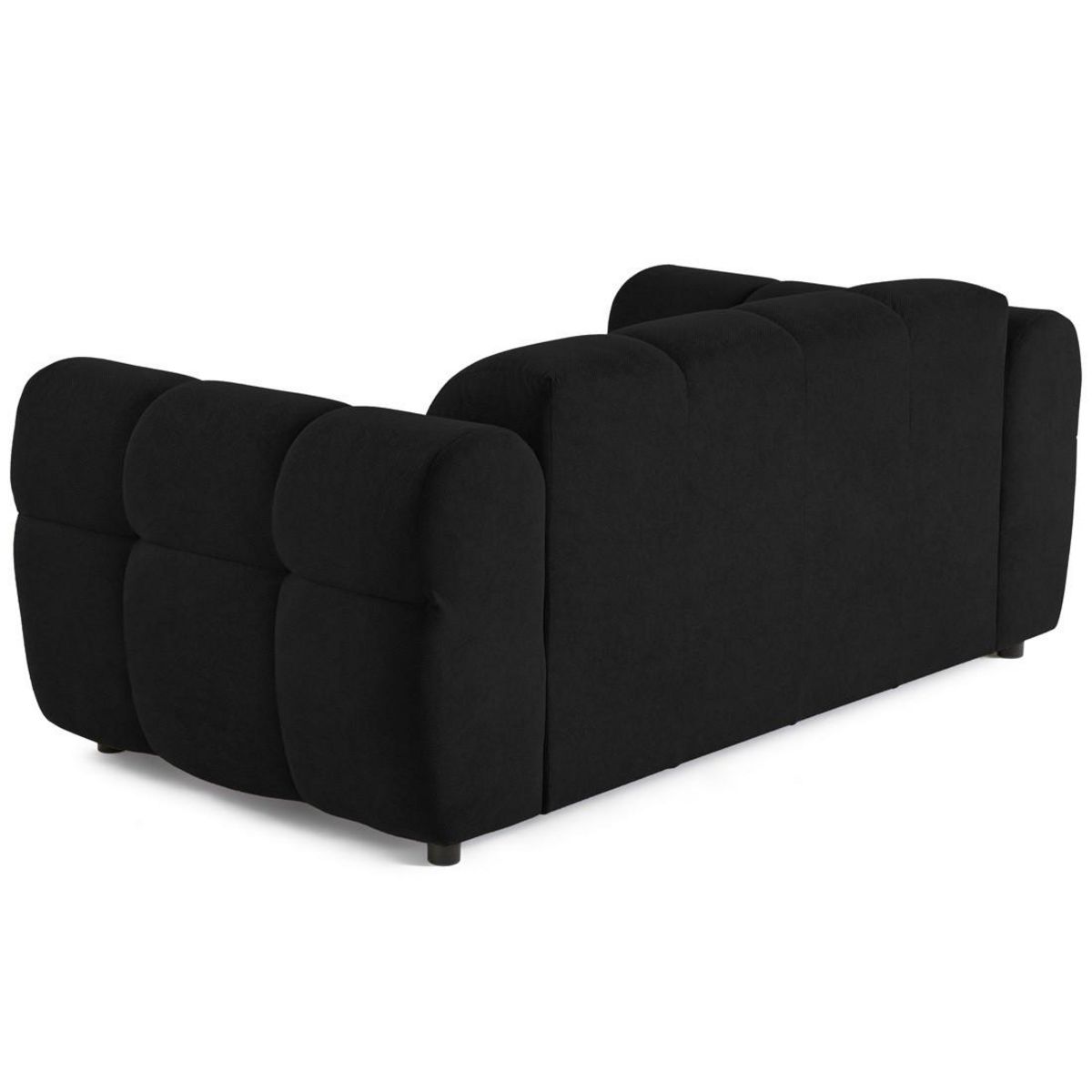 LISA DESIGN Ray - canapé droit 2 places en tissu texturé