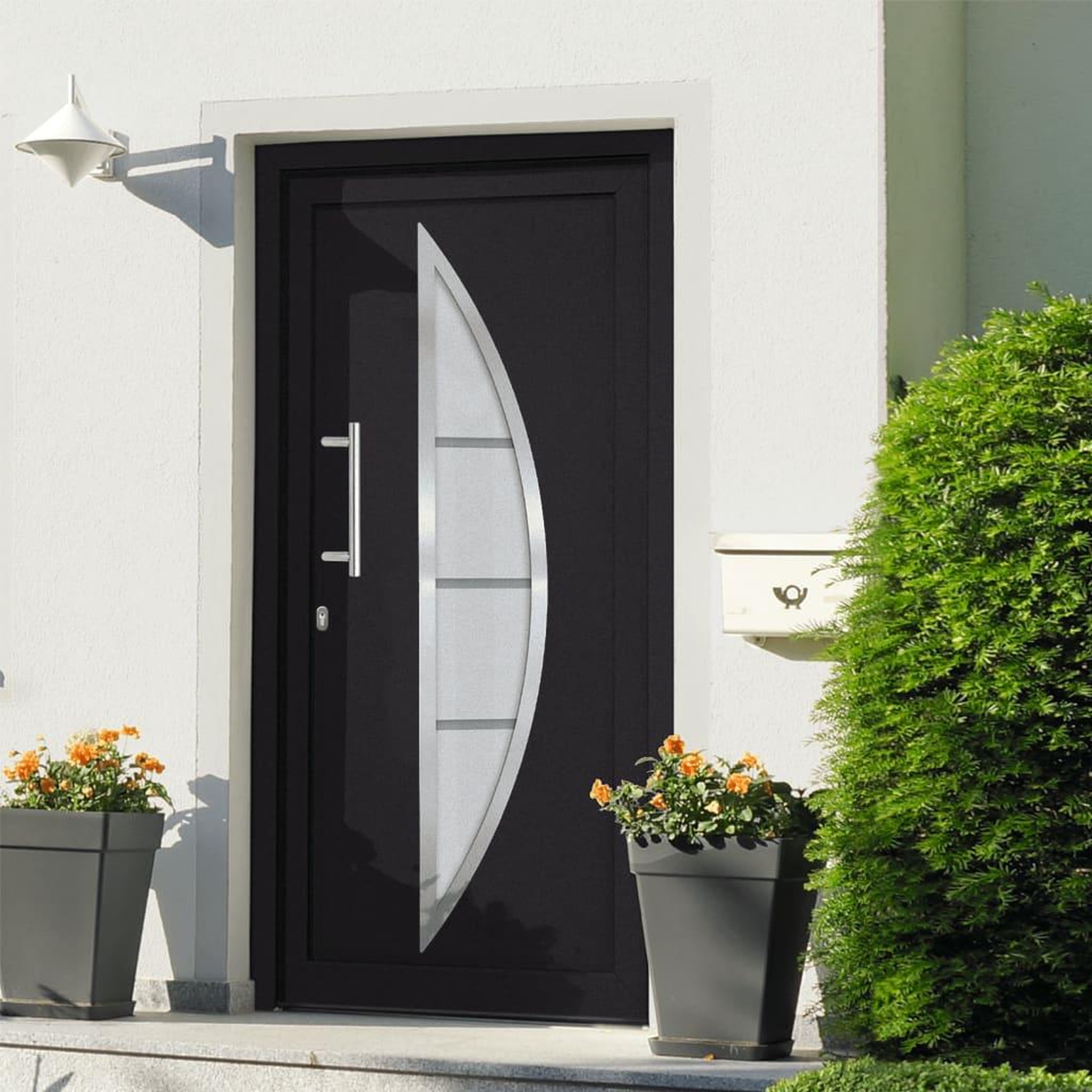 VIDAXL Porte d'entree Anthracite 98x190 cm