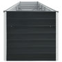 Voir la diapositive 4 : VIDAXL Lit sureleve de jardin Acier galvanise 400x80x77 cm Anthracite