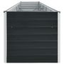 Voir la diapositive 4 : VIDAXL Lit sureleve de jardin Acier galvanise 400x80x77 cm Anthracite