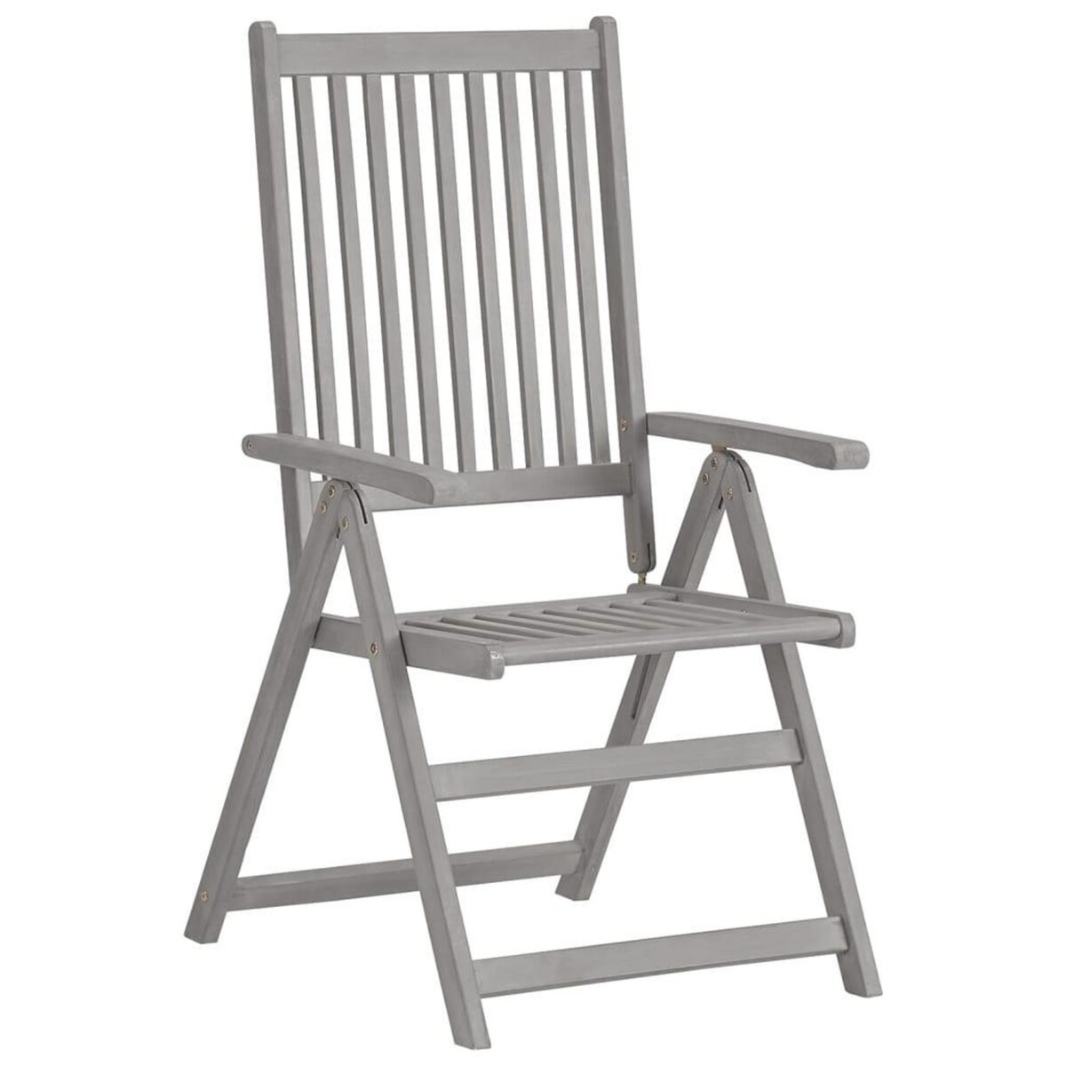 VIDAXL Chaises inclinables de jardin lot de 2 et coussins Bois acacia
