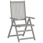 Voir la diapositive 3 : VIDAXL Chaises inclinables de jardin lot de 2 et coussins Bois acacia