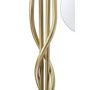 Voir la diapositive 5 : Paris Prix Lampadaire Design 4 Sphères  Glamy  176cm Blanc & Or