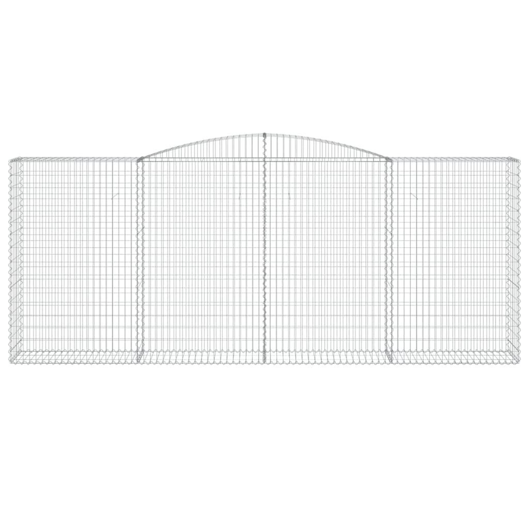 Voir la diapositive 4 : VIDAXL Paniers a gabions arques 25 pcs 400x50x160/180 cm fer galvanise