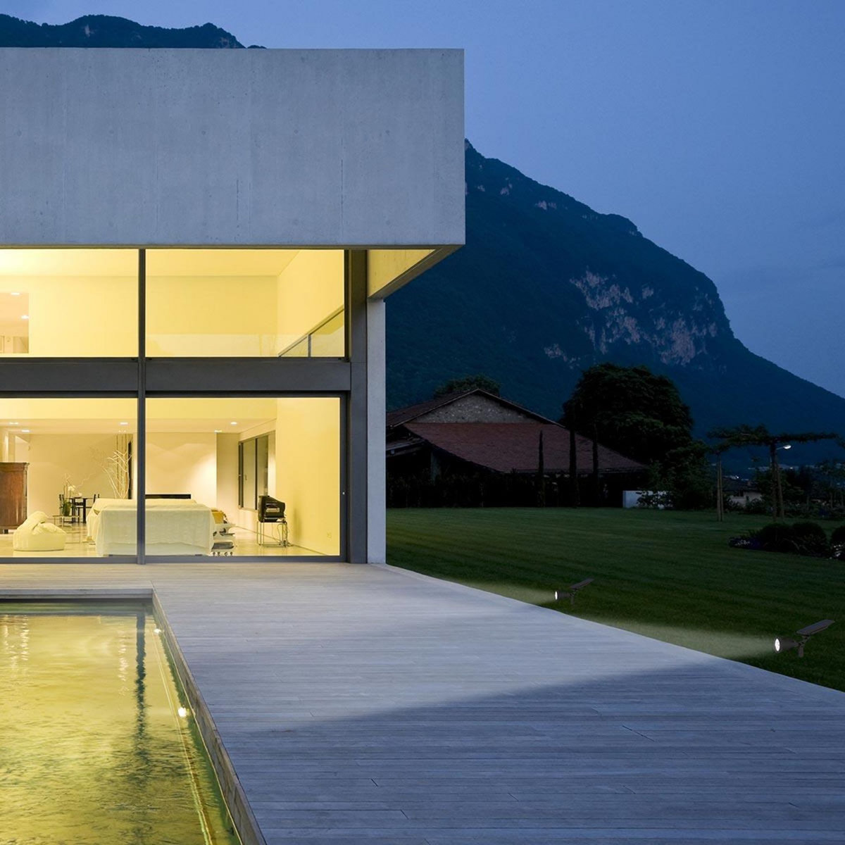 Lumisky Lot de 4 spots solaires projecteurs SPIKY Noir Plastique 100LM