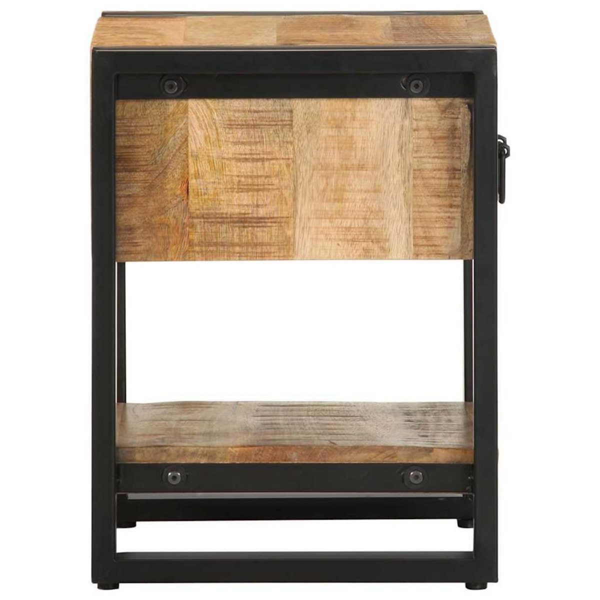 VIDAXL Table de chevet 35x34x45 cm bois de manguier massif brut