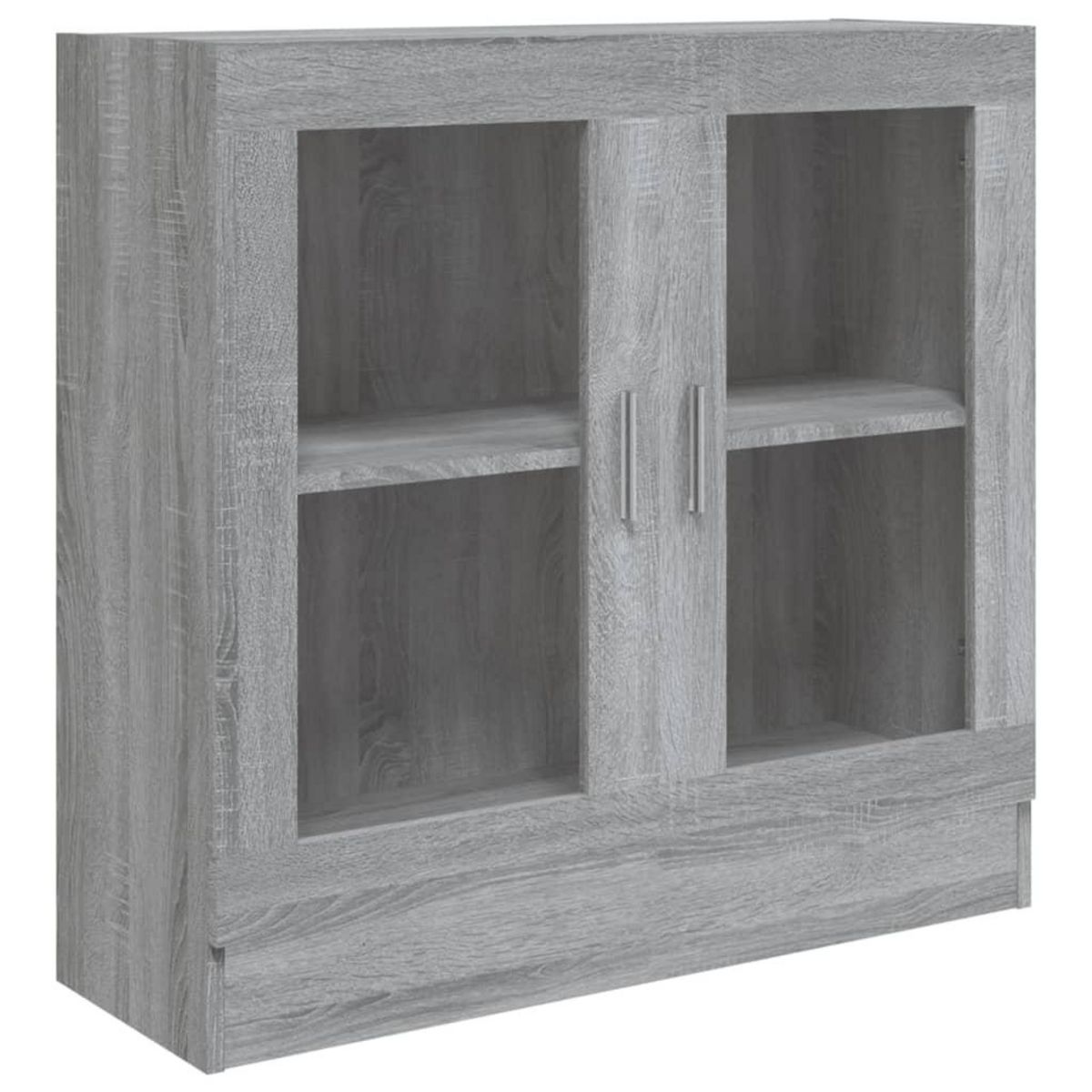 VIDAXL Armoire a vitrine Sonoma gris 82,5x30,5x80 cm Bois d'ingenierie