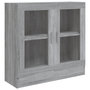 Voir la diapositive 2 : VIDAXL Armoire a vitrine Sonoma gris 82,5x30,5x80 cm Bois d'ingenierie