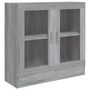 Voir la diapositive 2 : VIDAXL Armoire a vitrine Sonoma gris 82,5x30,5x80 cm Bois d'ingenierie