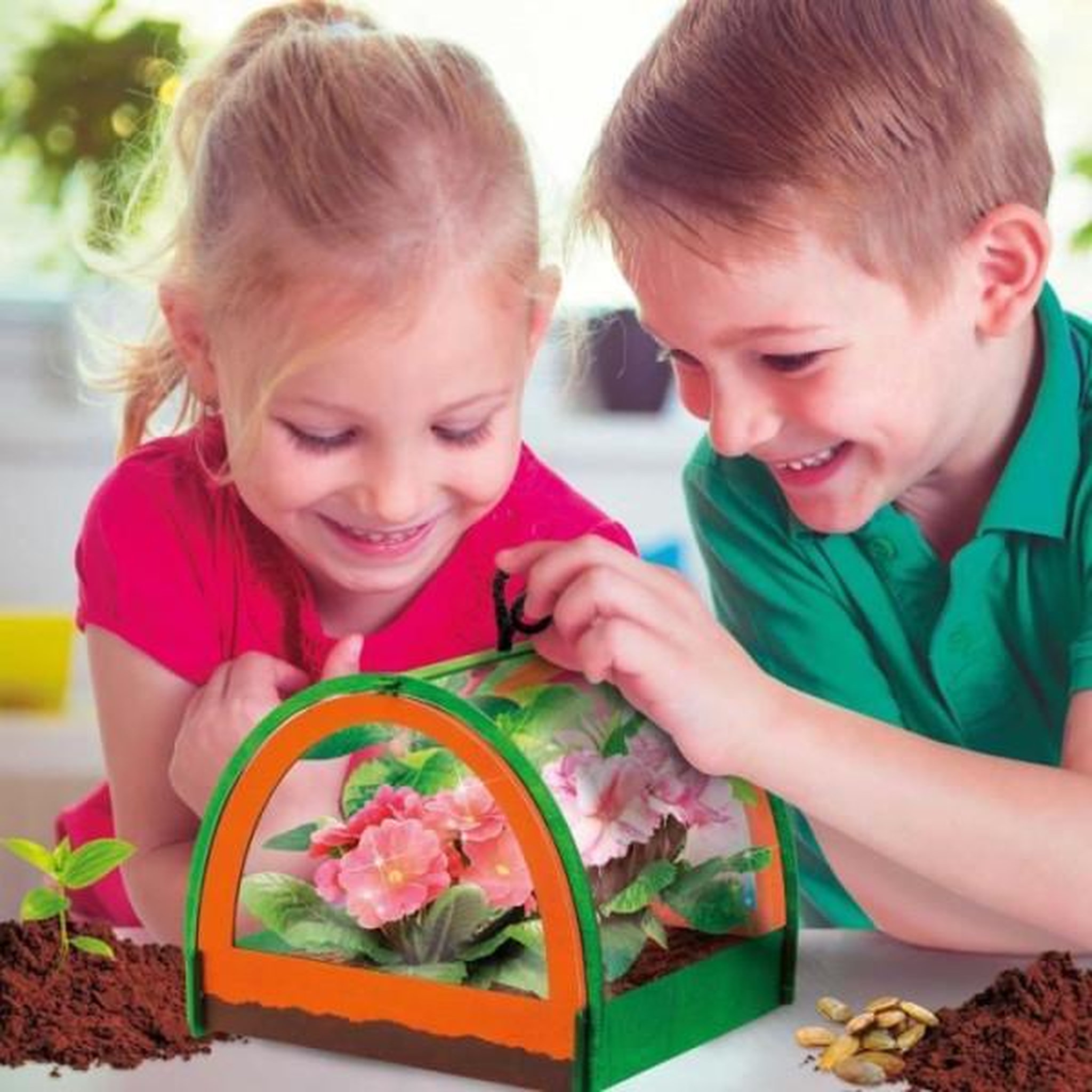 Voir la diapositive 4 : LISCIANI GIOCHI Découverte de la botanique - Kit Scientifique - I'M A GENIUS POCKET - Serre miniature, Expériences botaniques