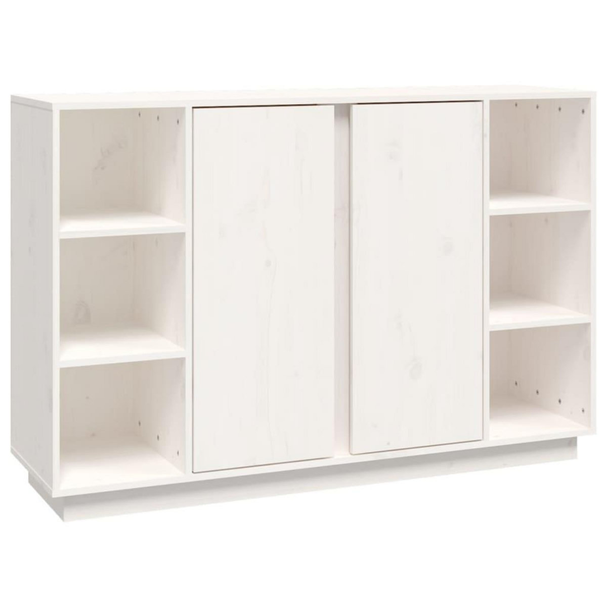 VIDAXL Buffet Blanc 120x35x80 cm Bois massif de pin