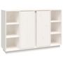 Voir la diapositive 2 : VIDAXL Buffet Blanc 120x35x80 cm Bois massif de pin
