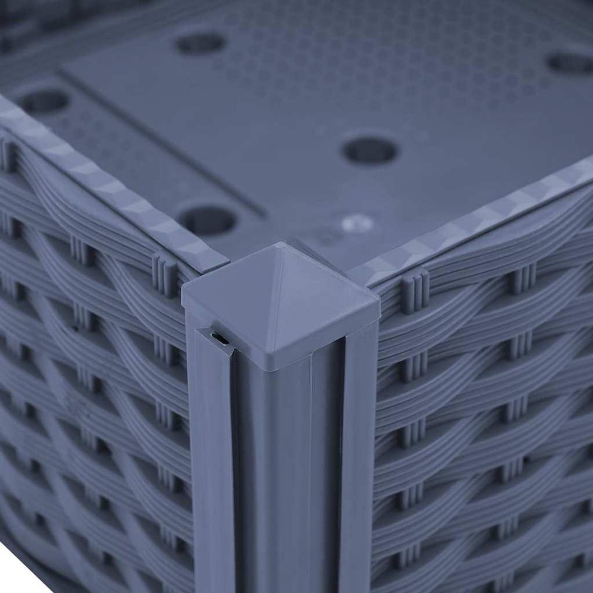 VIDAXL Lit sureleve 80x80x38 cm Polypropylene