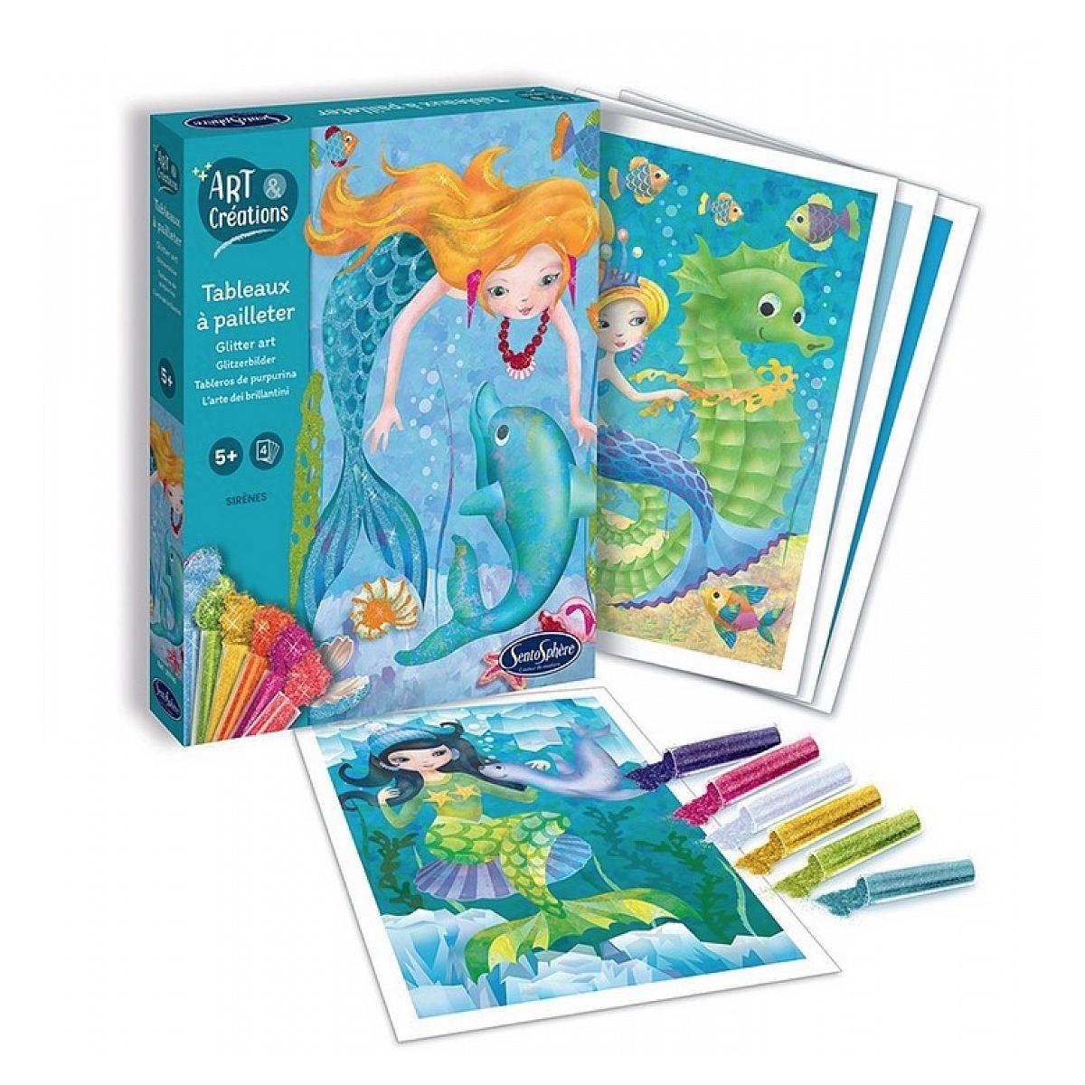 Sentosphere Tableaux a pailleter - Sirenes - Art et creations