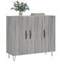 Voir la diapositive 3 : VIDAXL Buffet sonoma gris 90x34x80 cm bois d'ingenierie