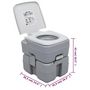 Voir la diapositive 6 : VIDAXL Ensemble de toilette et reservoir d'eau de camping portable