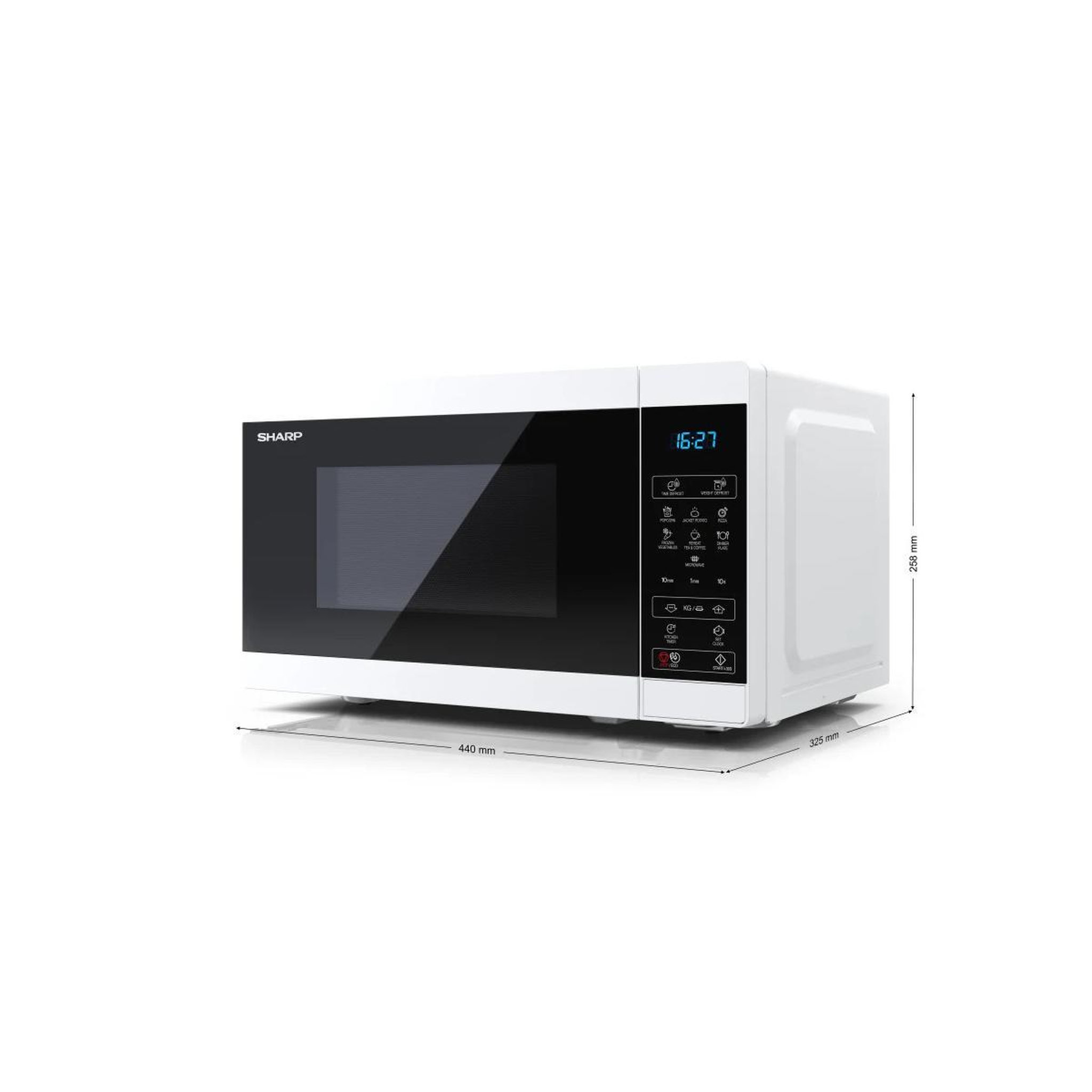 Voir la diapositive 3 : Sharp Micro-ondes Sharp YC-MS02E-W 20 litres 800 W