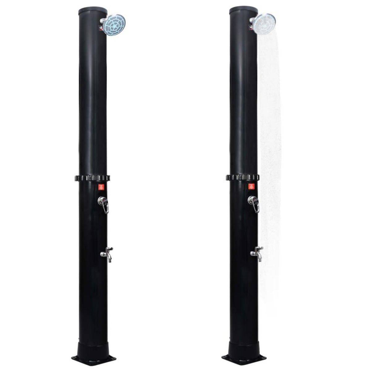 VIDAXL Douche solaire d'exterieur avec pomme de douche et robinet 40 L