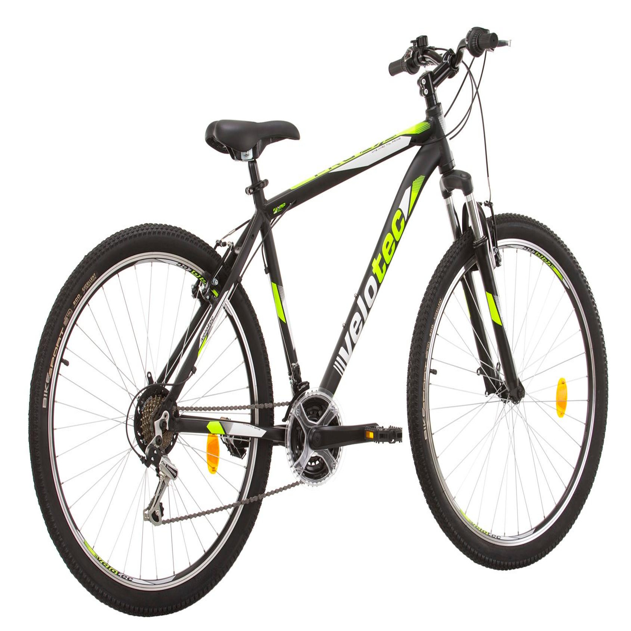 Voir la diapositive 6 : VTT 27.5'' Cadre Aluminium - Fourche Télescopique - 21 Vitesses avec équipement Shimano ( Dérailleurs, roue libre et poignées )