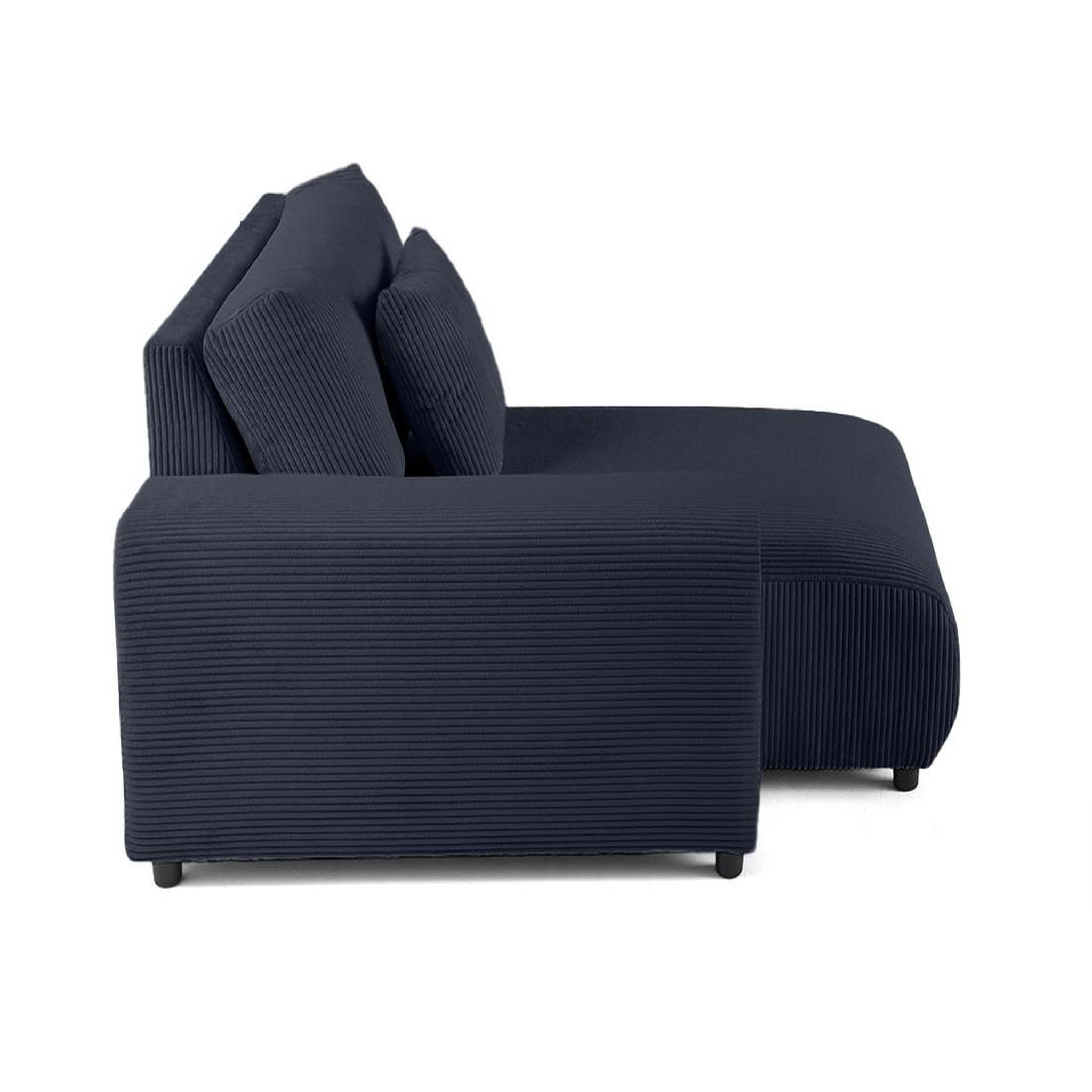 Voir la diapositive 3 : LISA DESIGN Garance - module d'assise méridienne gauche - en velours côtelé