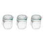 Voir la diapositive 1 : FIVE Lot de 3 Bocaux Terrines en Verre Gradué  Jarro  0,5L Transparent