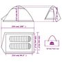 Voir la diapositive 6 : VIDAXL Tente de camping a dome 2 personne vert impermeable
