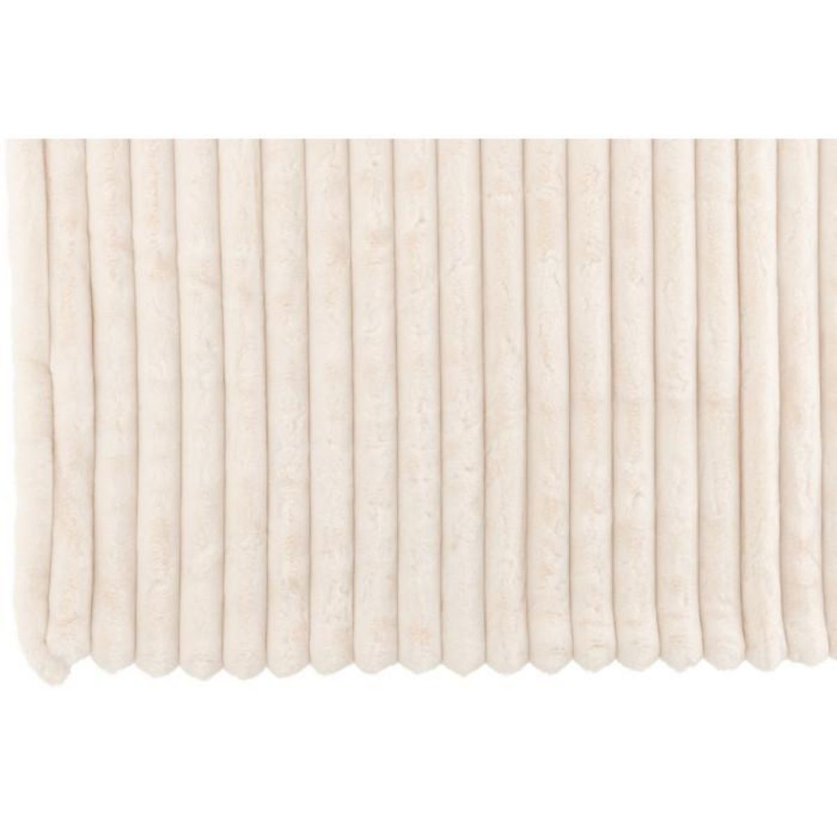 Paris Prix Plaid Design Uni  Corduroy  130x180cm Blanc