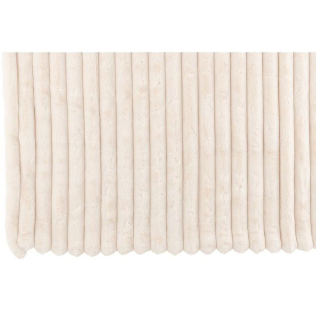 Paris Prix Plaid Design Uni  Corduroy  130x180cm Blanc