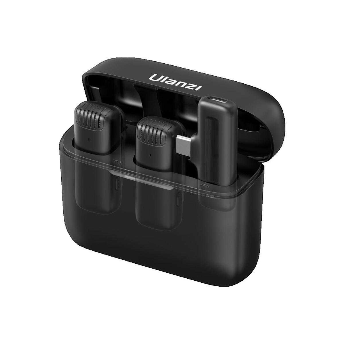 Ultratone Microphone lavalier Ulanzi J12 sans fil USB-C noir