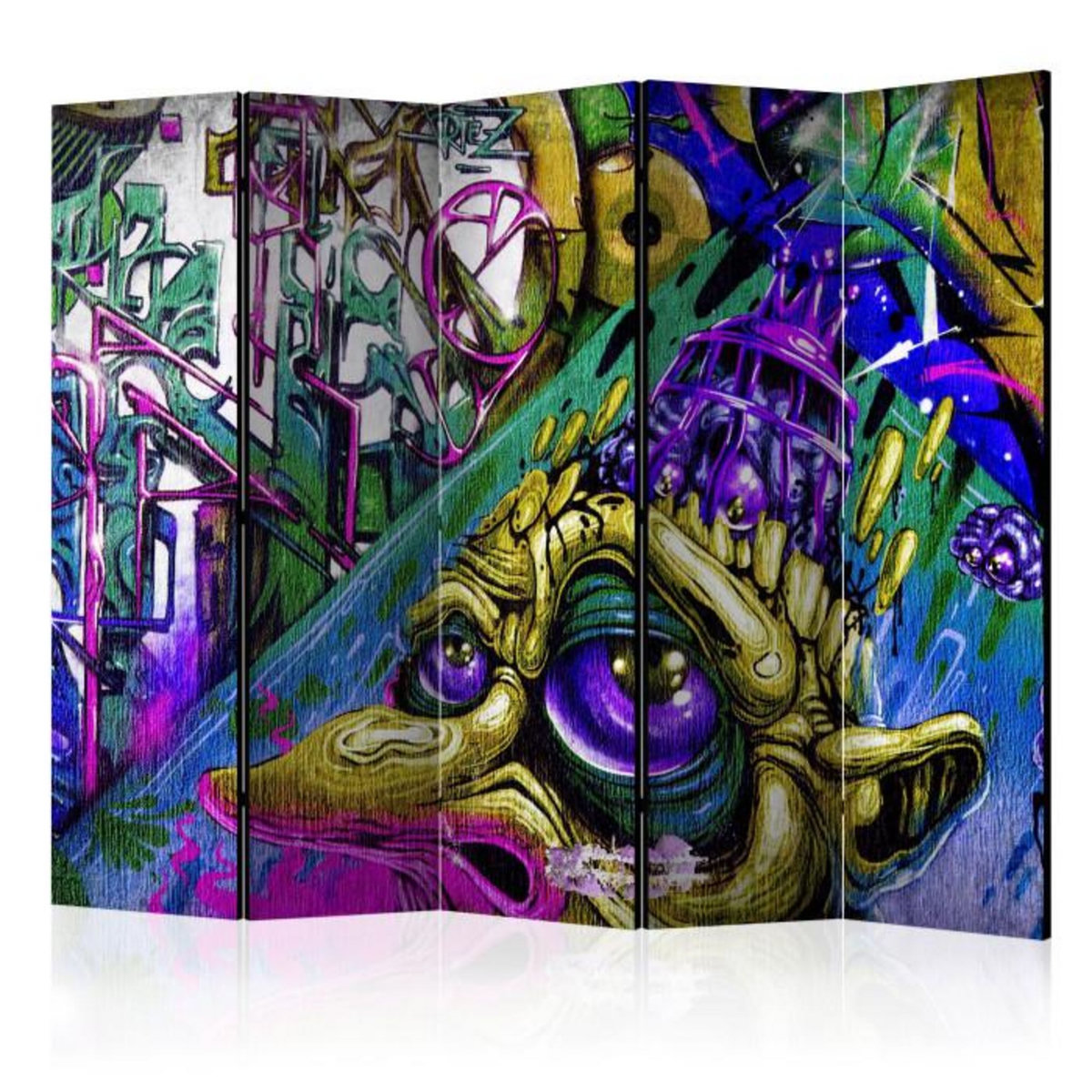 Paris Prix Paravent 5 Volets  Goblin City  172x225cm