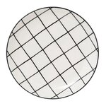 SECRET DE GOURMET Lot de 6 Assiettes à Dessert  Family Corner  20cm Blanc