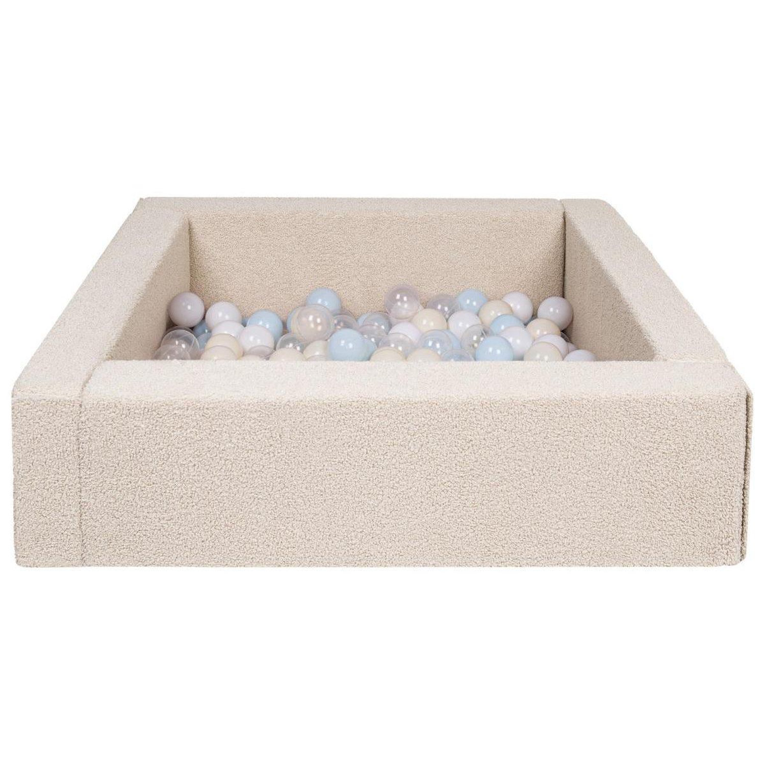 Piscine À Balles Velinda 200 Balles 7 Cm 5 Éléments Cappuccino Tissu Polyester Bouclé - vue 2