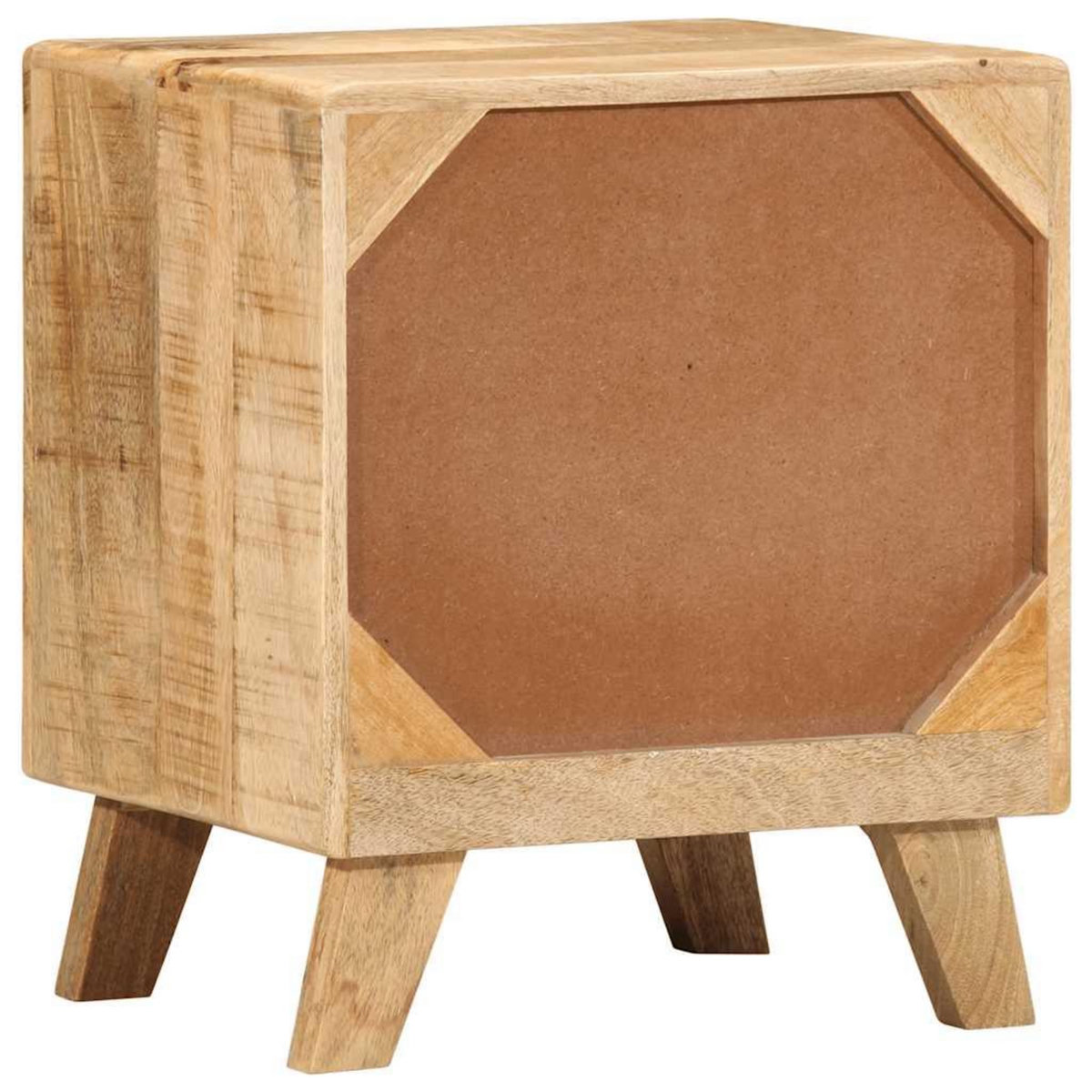 VIDAXL Table de chevet 2 pcs 40x32x46 cm bois massif de manguier brut