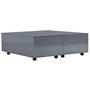 Voir la diapositive 2 : VIDAXL Table basse Gris brillant 100x100x35 cm