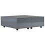 Voir la diapositive 2 : VIDAXL Table basse Gris brillant 100x100x35 cm