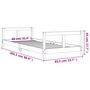 Voir la diapositive 6 : VIDAXL Cadre de lit pour enfants 80x200 cm bois de pin massif