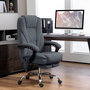 Voir la diapositive 4 : VINSETTO Fauteuil de bureau manager massant chauffant inclinable réglable télécommande repose-pieds rétractable velours gris bleuté
