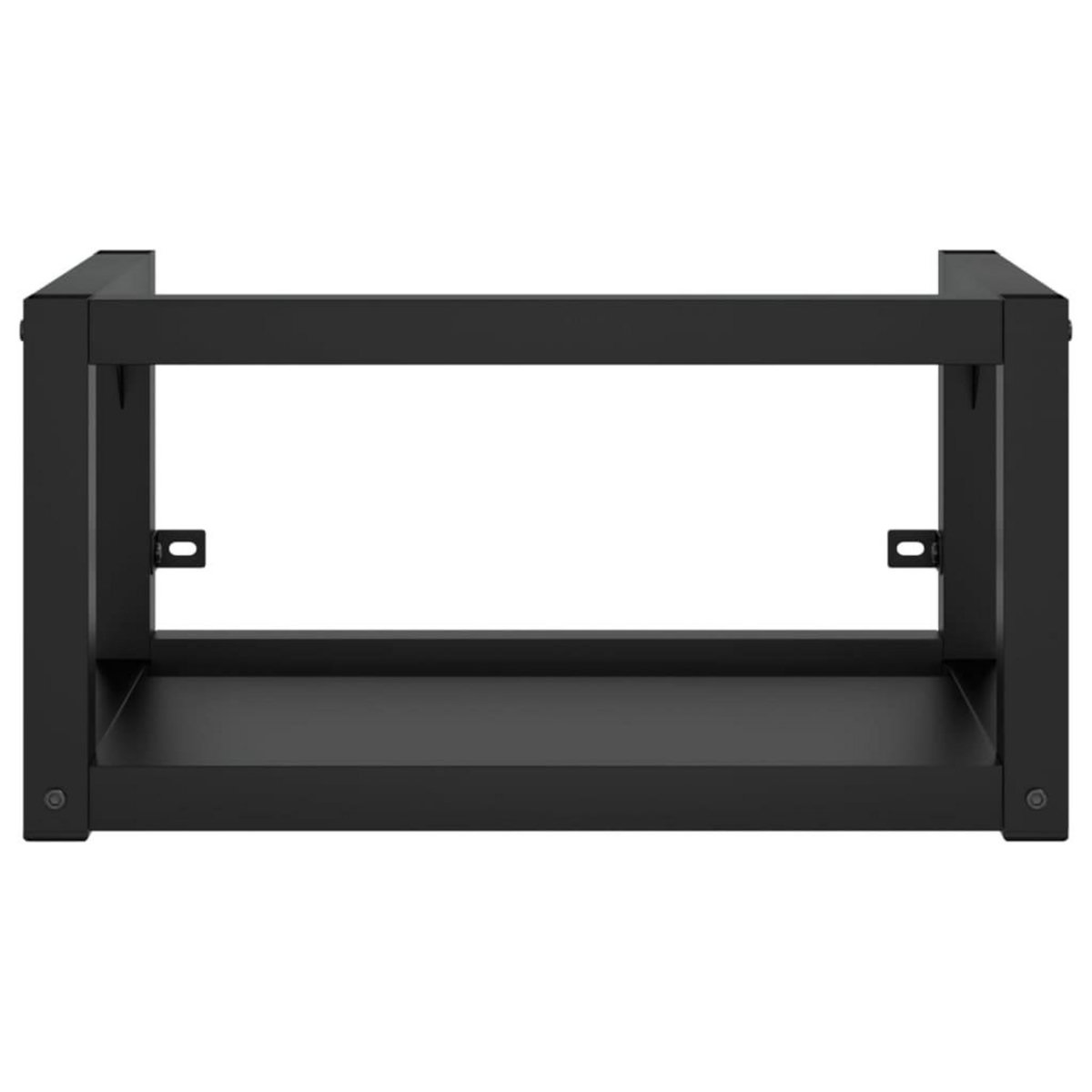 VIDAXL Cadre de lavabo de salle de bain vasque a encastrer Noir Fer