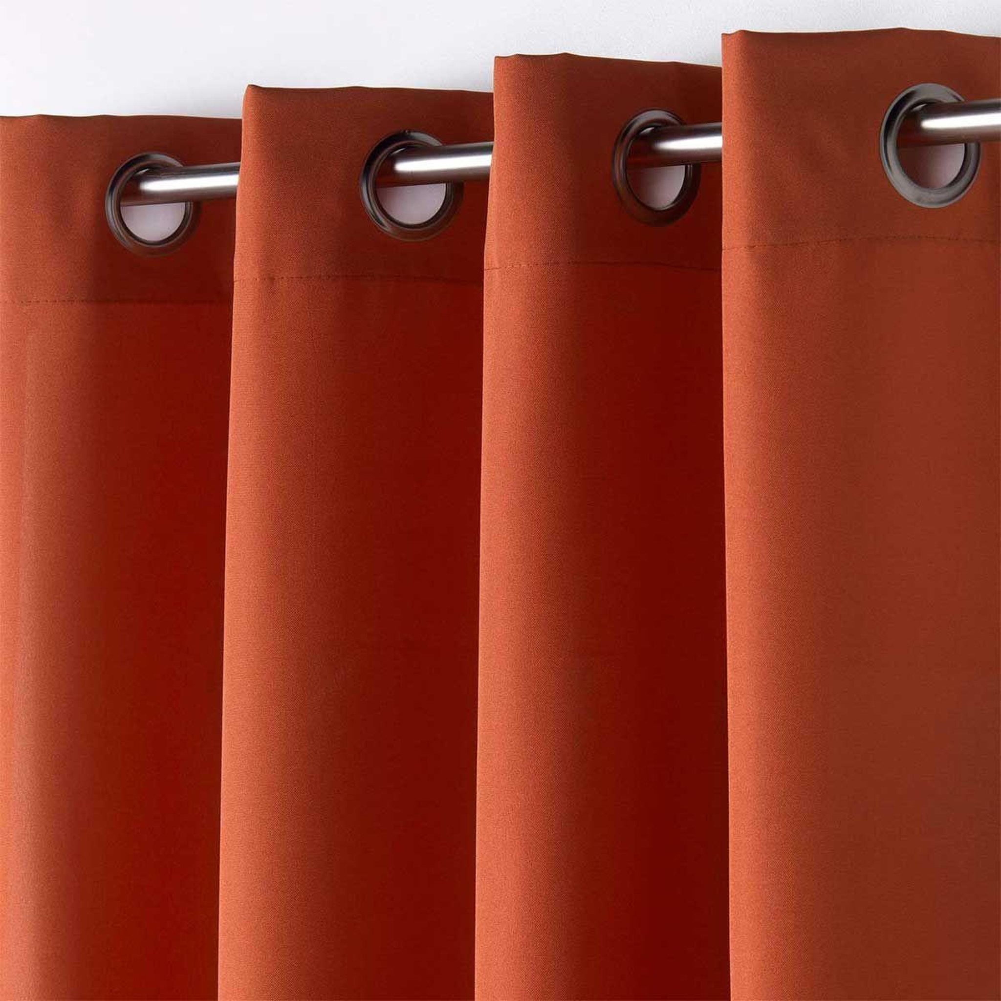 Voir la diapositive 2 : Douceur d'Intérieur Rideau à œillets  essentiel  140x280cm terracotta