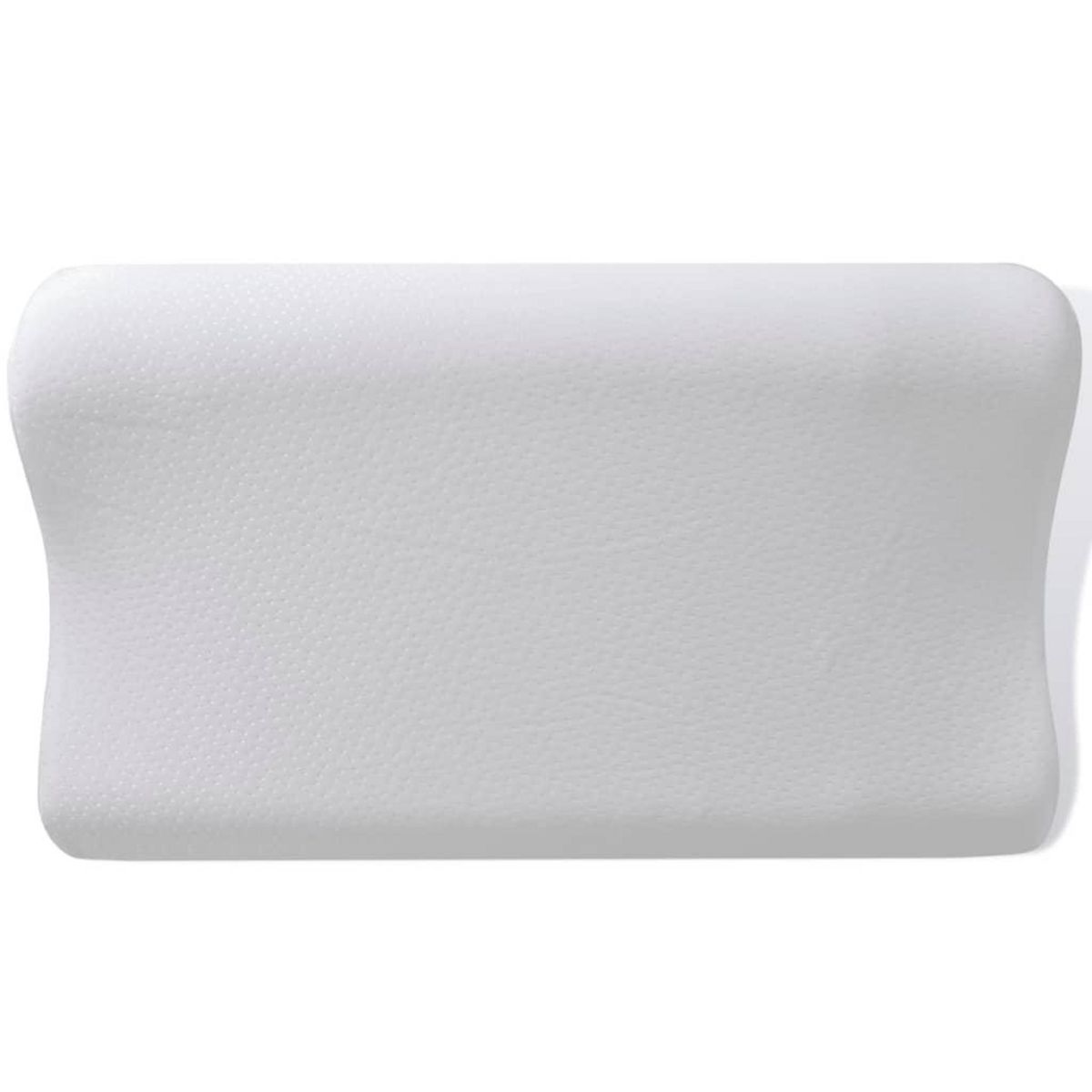 VIDAXL Set de 2 oreillers ergonomiques en mousse a memoire de forme