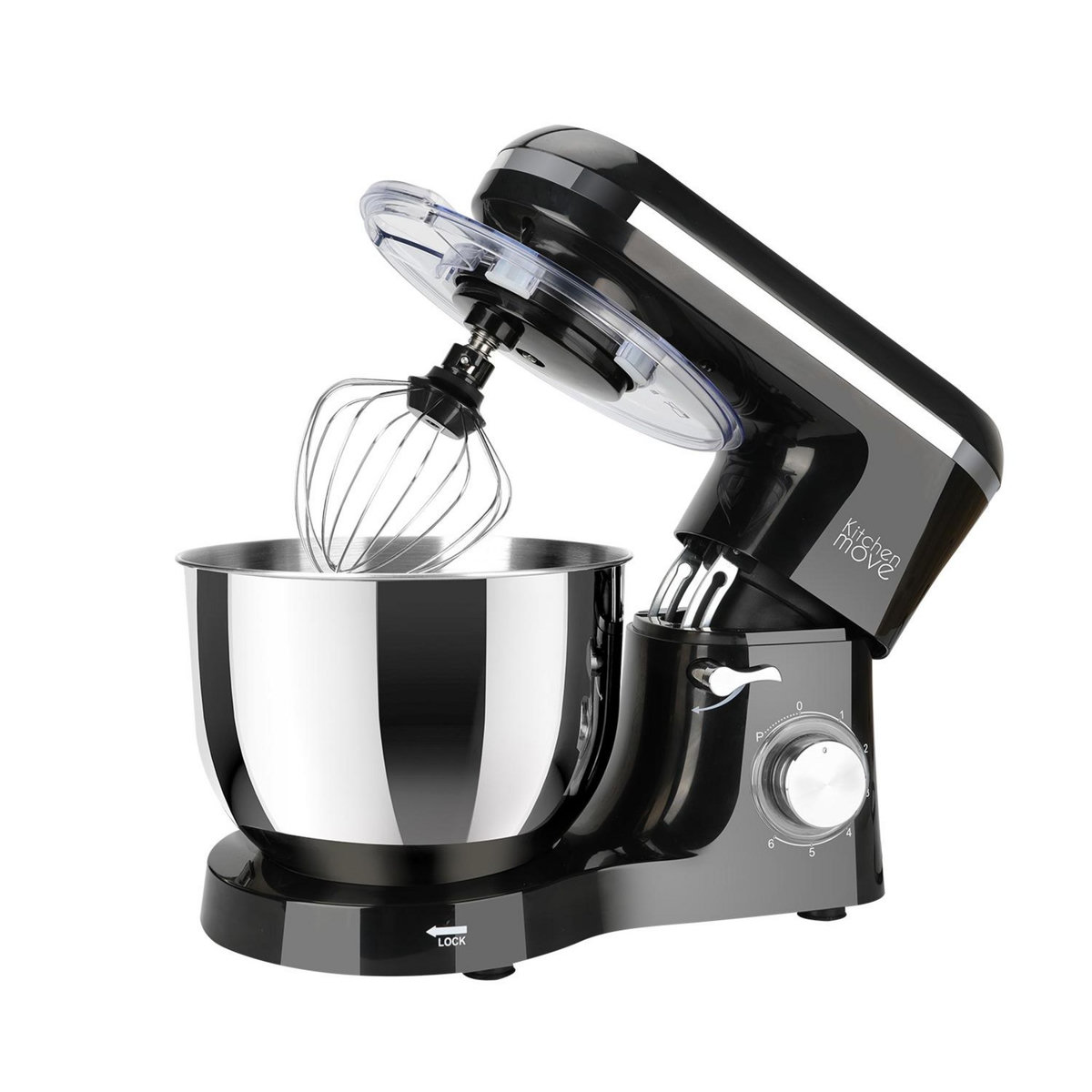 Kitchen move Robot pâtissier multifonctions 5.5l 1500w noir - bat-1519 black