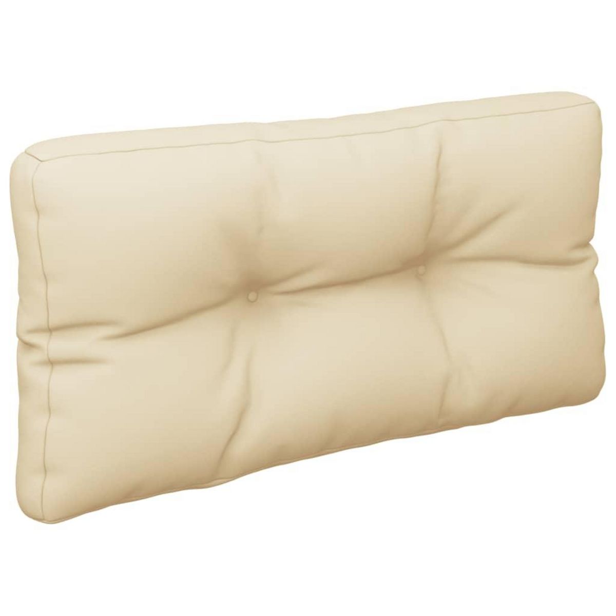 VIDAXL Coussins de palette lot de 2 beige tissu