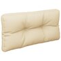 Voir la diapositive 5 : VIDAXL Coussins de palette lot de 2 beige tissu