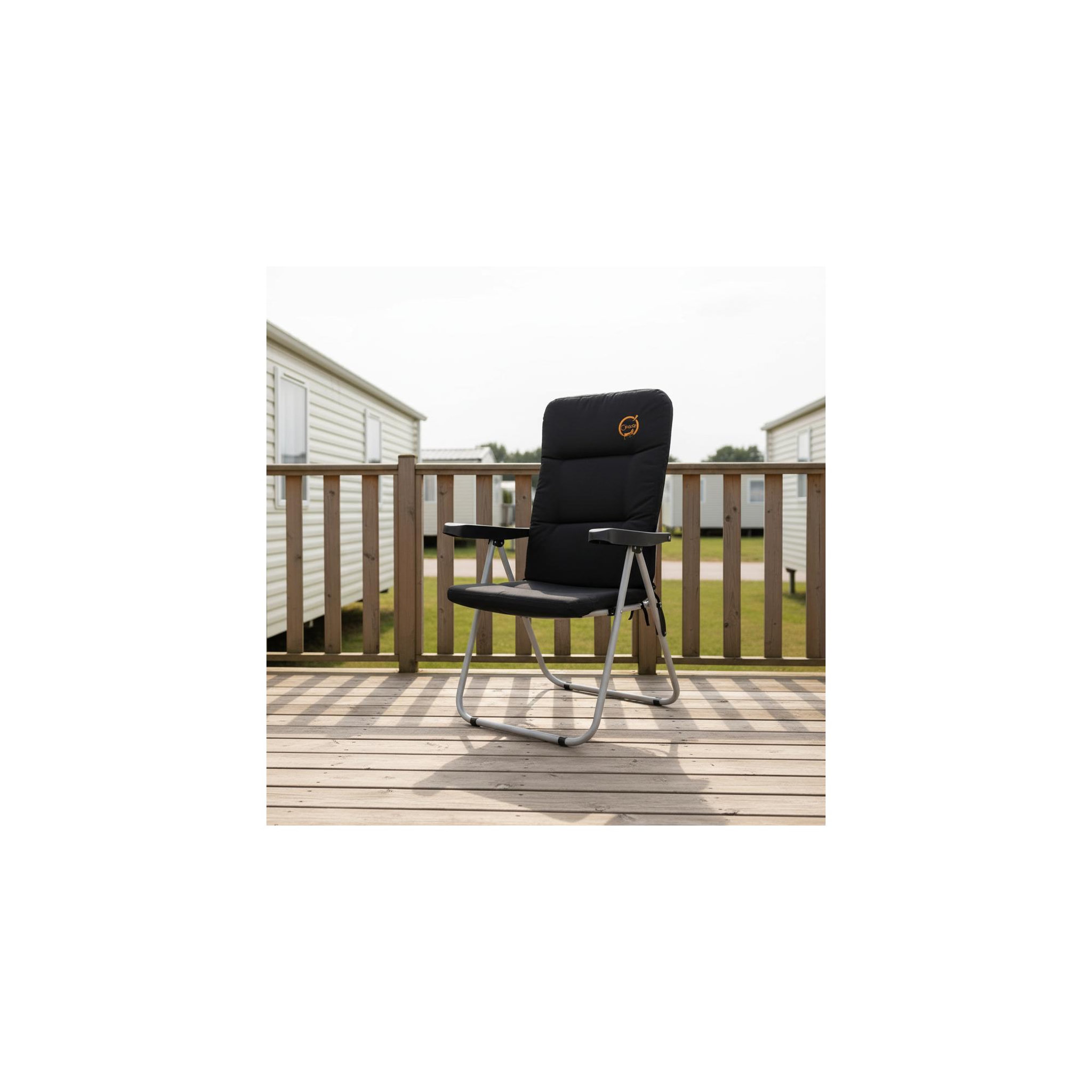 Voir la diapositive 6 : O'Camp Lot de 2 fauteuils de camping confort pliables - o'camp - multipositions - 70 x 105 x 62 cm